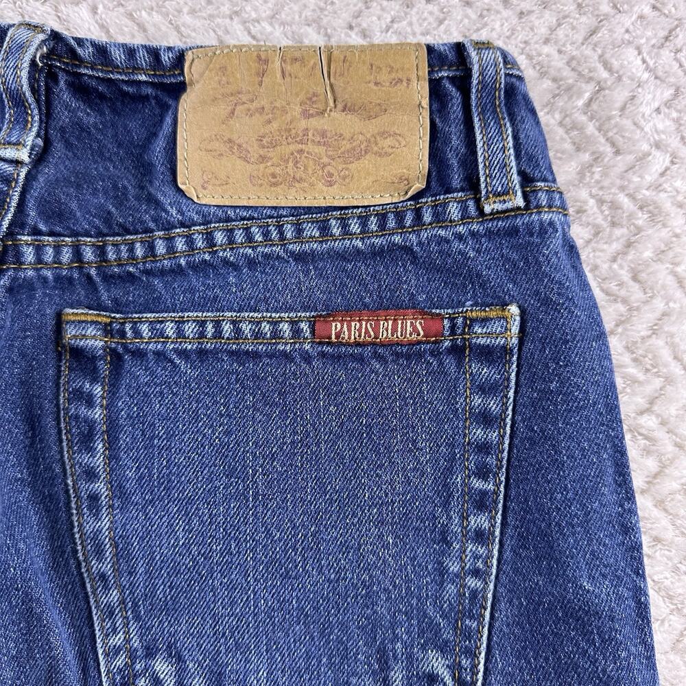 Vintage‎ 90s Paris Blues Women’s Mid Rise Flare Leg Jeans Size 7 Button Fly - Picture 14 of 16